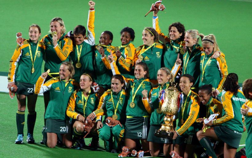 Photo of South Africa’s national hockey team in 2012