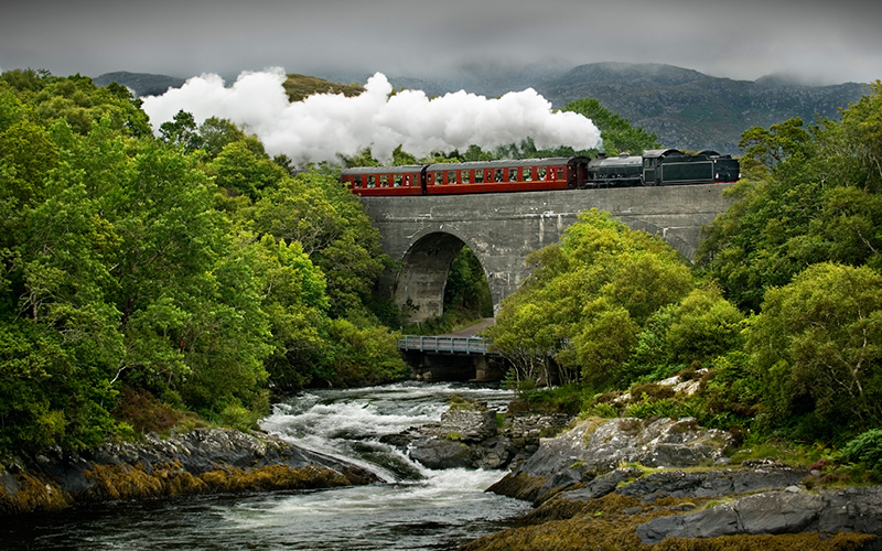 Photo of a steam engine